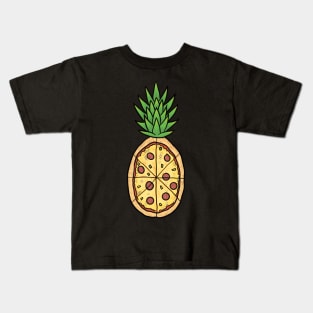 Pineapple on Pizza say yes fun pizza lover hawaiian style Kids T-Shirt